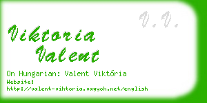 viktoria valent business card